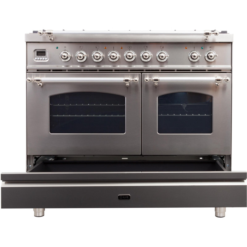 ILVE Nostalgie 40" 3.98 cu. ft. Freestanding Dual Fuel Range with